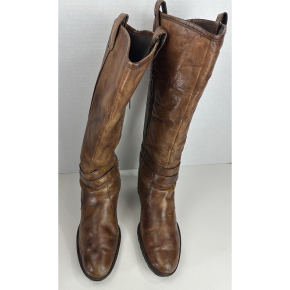 Born Milari Double Buckle Block Heel Knee-High Boots Brown Size 10 EU 42 *Flawed - Picture 16 of 16